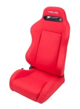 NRG Type-R Cloth Sport Seat Red with Red Stitching                                     - RSC-210L/R - Image 4