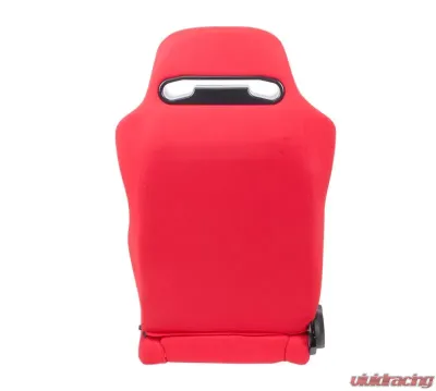 NRG Type-R Cloth Sport Seat Red with Red Stitching - RSC-210L/R