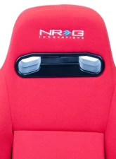 NRG Type-R Cloth Sport Seat Red with Red Stitching                                     - RSC-210L/R - Image 4