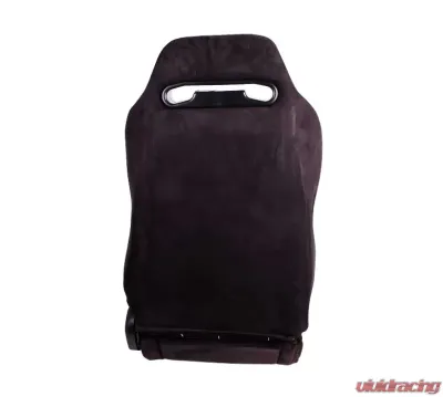 NRG Type-R Sport Seat Black Suede with Red Stitching - RSC-220L/R