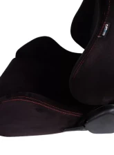 NRG Type-R Sport Seat Black Suede with Red Stitching                                     - RSC-220L/R - Image 4
