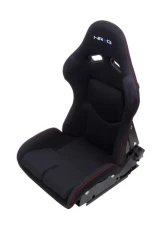 NRG FRP Reclinable Bucket Seat One-Piece Black Red                                     - RSC-400BK - Image 5