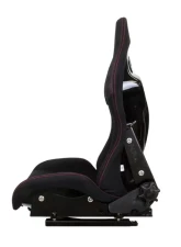 NRG FRP Reclinable Bucket Seat One-Piece Black Red                                     - RSC-400BK - Image 2