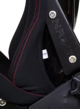 NRG FRP Reclinable Bucket Seat One-Piece Black Red                                     - RSC-400BK - Image 4