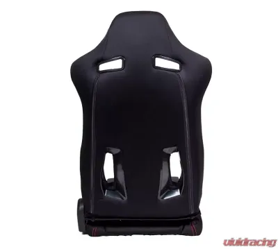 NRG The Arrow Sports Seat Black Cloth with Red Stitching - RSC-800L/R