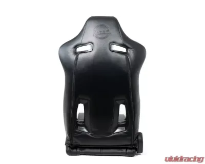 NRG The Arrow Sports Seat Vinyl  Black with Black Stitching - RSC-810BK L/R