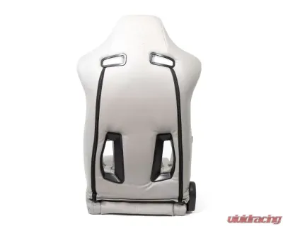 NRG The Arrow Sports Seat Vinyl  Grey with Grey Stitching - RSC-810GY L/R