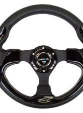 NRG Reinforced Sport Steering Wheel 320mm Black Trim                                     - RST-001BK - Image 4