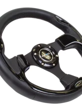 NRG Reinforced Sport Steering Wheel 320mm Black Trim                                     - RST-001BK - Image 2