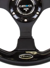 NRG Reinforced Sport Steering Wheel 320mm Black Trim                                     - RST-001BK - Image 4