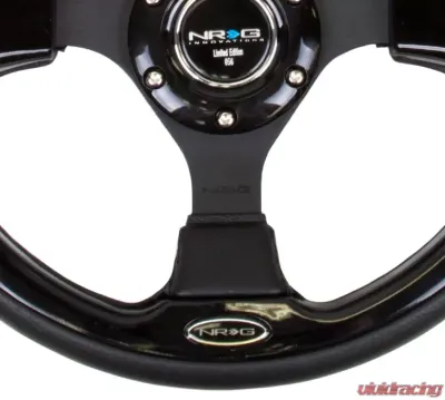 NRG Reinforced Sport Steering Wheel 320mm Black Trim - RST-001BK