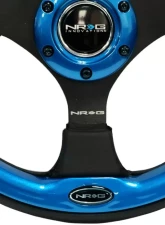 NRG Reinforced Sport Steering Wheel 320mm Blue Trim                                     - RST-001BL - Image 4