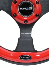 NRG Reinforced Sport Steering Wheel 320mm Red Trim                                     - RST-001RD - Image 3