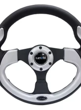 NRG Reinforced Sport Steering Wheel 320mm Silver Trim                                     - RST-001SL - Image 4