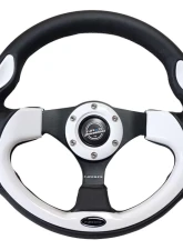 NRG Reinforced Sport Steering Wheel 320mm White Trim                                     - RST-001WT - Image 4