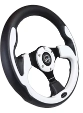 NRG Reinforced Sport Steering Wheel 320mm White Trim                                     - RST-001WT - Image 2