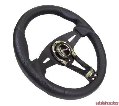 NRG Sport Reinforced Steering Wheel 320mm Carbon Center Spoke - RST-002RCF