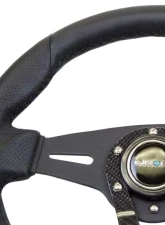 NRG Sport Reinforced Steering Wheel 320mm Carbon Center Spoke                                     - RST-002RCF - Image 3