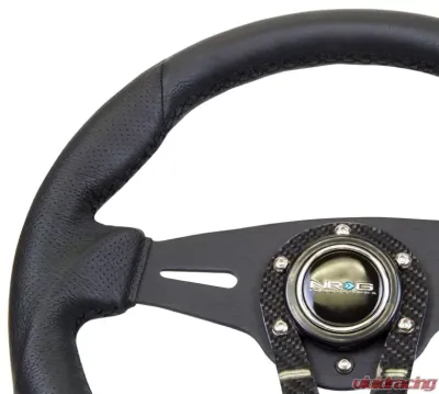 NRG Sport Reinforced Steering Wheel 320mm Carbon Center Spoke - RST-002RCF
