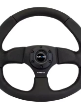 NRG Reinforced Steering Wheel Leather Steering Wheel Black Stitch                                     - RST-009R - Image 2