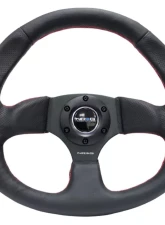 NRG Reinforced Steering Wheel Leather Steering Wheel Red Stitch                                     - RST-009R-RS - Image 4