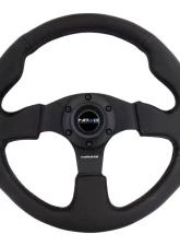 NRG Reinforced Steering Wheel 320mm Leather Steering Wheel Red Stitch                                     - RST-012R - Image 2