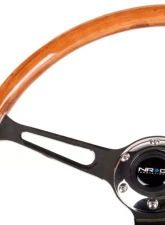 NRG Reinforced Classic Wood Grain Wheel 360mm 3-Spoke Center Chrome                                     - RST-360SL - Image 3