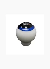 NRG White Shift Knob with 4 Interchangeable Rings Universal                                     - SK-016WT - Image 2