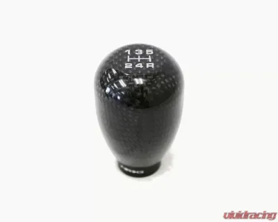 NRG Black Carbon Fiber 42mm 5 Speed Heavy Weight Shift Knob Universal - SK-100BC-W