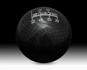 NRG Black Carbon Fiber 6 Speed Heavy Weight Ball Style Shift Knob Universal