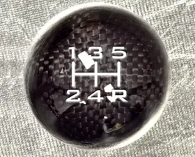 NRG Black Carbon Fiber Heavy Weight Ball Style Shift Knob Honda