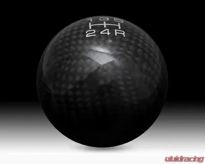 NRG Black Carbon Fiber 5 Speed Heavy Weight Ball Style Shift Knob Universal - SK-300BC-3-W