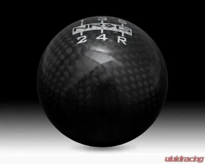 NRG Black Carbon Fiber Heavy Weight Ball Style Shift Knob Universal - SK-300BC-W