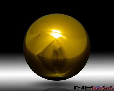 NRG Chrome Gold Heavy Weight Ball Style Shift Knob Universal - SK-300C/GD-W