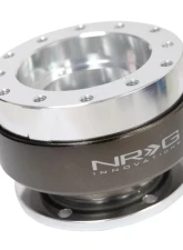 NRG Quick Release Gen 1.5 Silver Body Chrome Ring SFI SPEC 42.1                                     - SRK-200-1SL - Image 3
