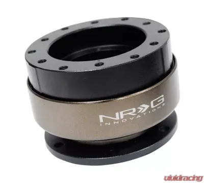 NRG Quick Release Gen 1.5 Black Body Chrome Ring SFI SPEC 42.1 - SRK-200-1BK