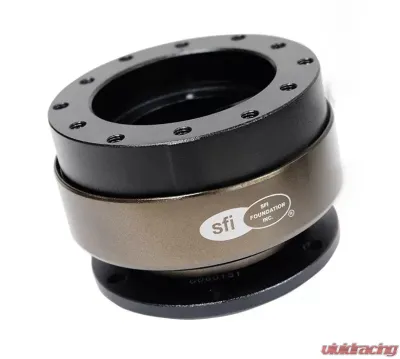 NRG Quick Release Gen 1.5 Black Body Chrome Ring SFI SPEC 42.1 - SRK-200-1BK