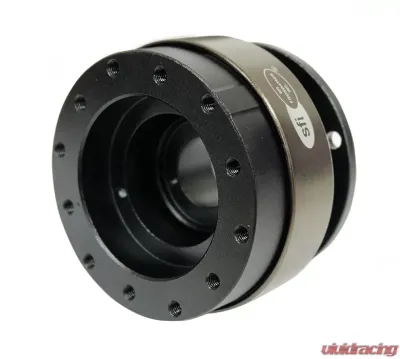 NRG Quick Release Gen 1.5 Black Body Chrome Ring SFI SPEC 42.1 - SRK-200-1BK