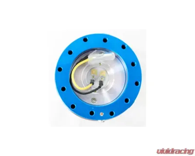 NRG Quick Release Gen 2.0 Blue Body Titanium Chrome Ring - SRK-200BL