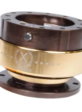 NRG Quick Release Gen 2.0 Bronze Body Chrome Gold Ring                                     - SRK-200BR-CG - Image 3
