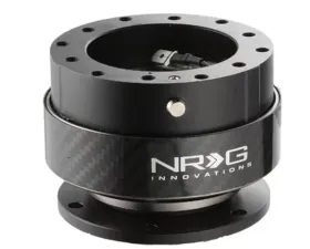NRG Quick Release Gen 2.0 Black Body Black Carbon Fiber Ring