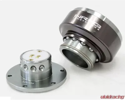 NRG Quick Release Gen 2.0 Gun Metal Body Titanium Chrome Ring - SRK-200GM