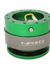 NRG Quick Release Gen 2.0 Green Body Titanium Chrome Ring                                     - SRK-200GN - Image 4