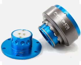 NRG Quick Release Gen 2.0 New Blue Body Titanium Chrome Ring