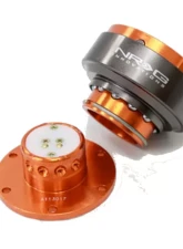 NRG Quick Release Gen 2.0 Orange Body Titanium Chrome Ring                                     - SRK-200OR - Image 2