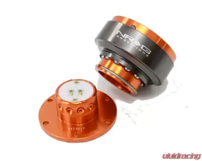 NRG Quick Release Gen 2.0 Orange Body Titanium Chrome Ring - SRK-200OR