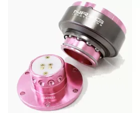 NRG Quick Release Gen 2.0 Pink Body Titanium Chrome Ring