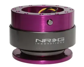NRG Quick Release Gen 2.0 Purple Body Titanium Chrome Ring