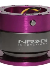NRG Quick Release Gen 2.0 Purple Body Titanium Chrome Ring                                     - SRK-200PP - Image 4