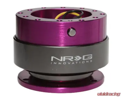 NRG Quick Release Gen 2.0 Purple Body Titanium Chrome Ring - SRK-200PP
